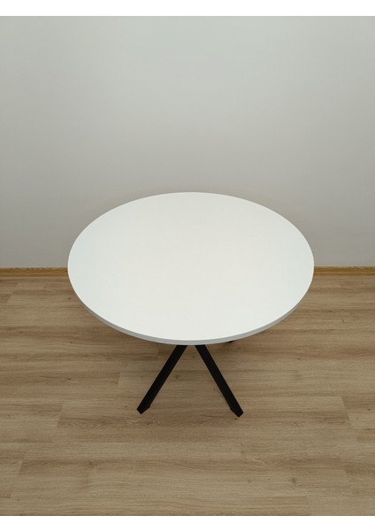 Evko Mobilya, Masa, Yuvarlak Masa, Ahşap Masa, Mutfak Yemek Masası, Balkon Masası, Metal Ayaklı Masa, 80 cm fırsatları