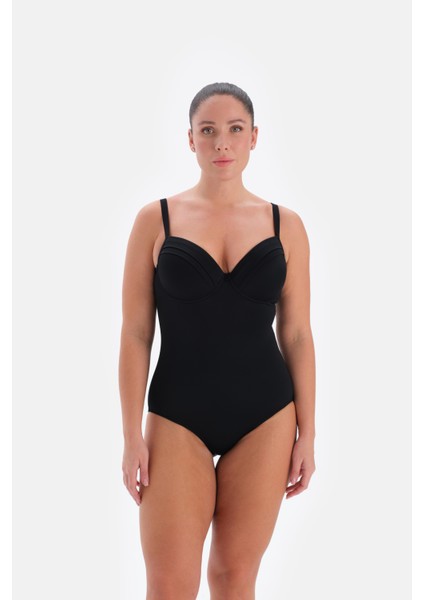 Toparlayıcı Kaplı Mayo Siyah 3225MY