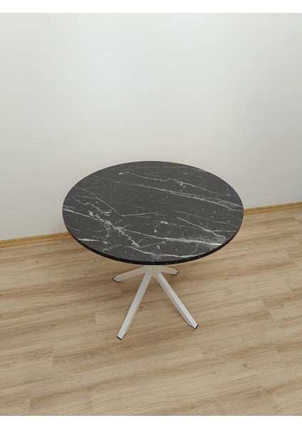 Evko Mobilya, Masa, Yuvarlak Masa, Ahşap Masa, Mutfak Yemek Masası, Balkon Masası, Metal Ayaklı Masa, 80 cm fiyatları