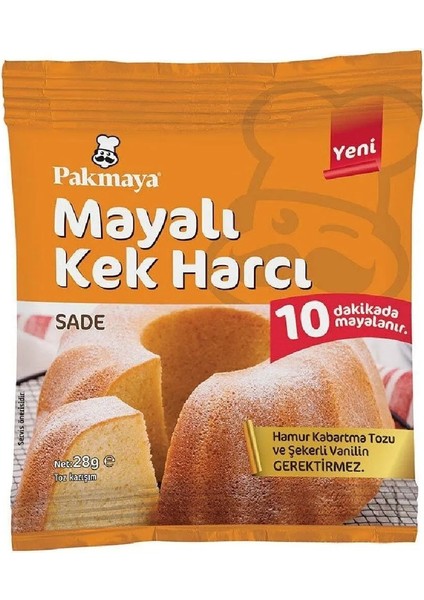 Mayalı Kek Harcı Sade 28 gr x 5 Adet
