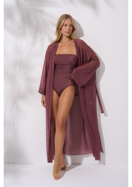 Bağlamalı Uzun Kaftan Tunik Toffe 241812