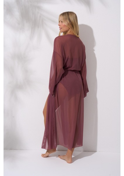 Bağlamalı Uzun Kaftan Tunik Toffe 241812