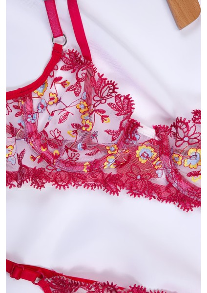 Çiçekli Balenli Bralet Takımı Love Secret 1007 modelleri