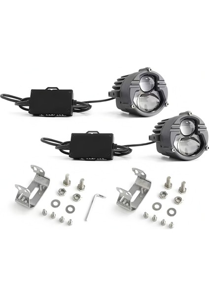 Cali 55W Çift Renkli Motosiklet Led Sis Farı