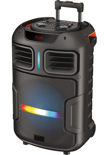 GD-1503 Dijital LED Göstergeli Fm Radyolu Mikrofonlu Rgb Tws 15 İnç Stereo Bass Kablosuz Karaoke