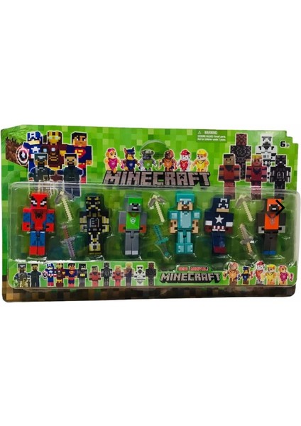 Minecraft Oyuncak Figürleri 12 Parça