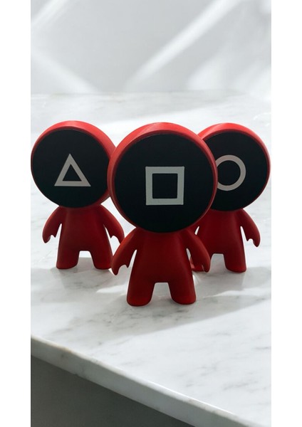 Squid Game 3'lü Gardiyan Figürleri