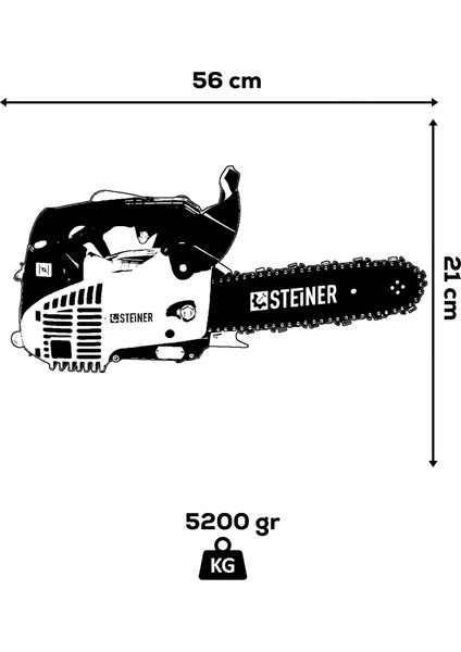 Alman STN2500 Benzinli Testere Ağaç Odun Dal Budama ve Kesme Testeresi Hızar Motoru indirimleri