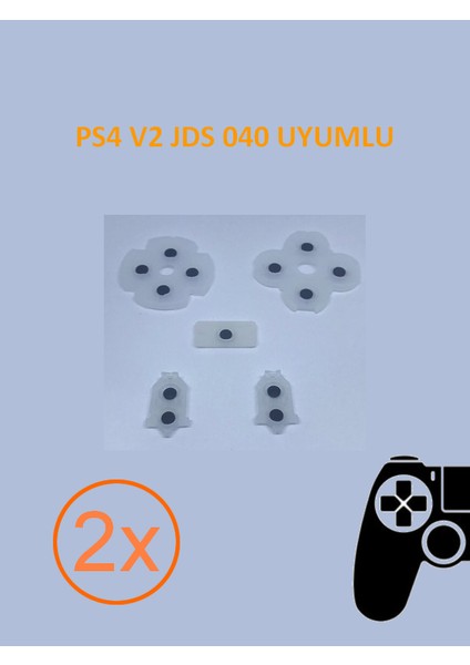 2 Takım Ps4 V2 Kollar Ile Uyumlu Lastik Takımı Kaliteli Ürün