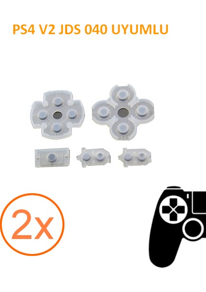 2 Takım Ps4 V2 Kollar Ile Uyumlu Lastik Takımı Kaliteli Ürün