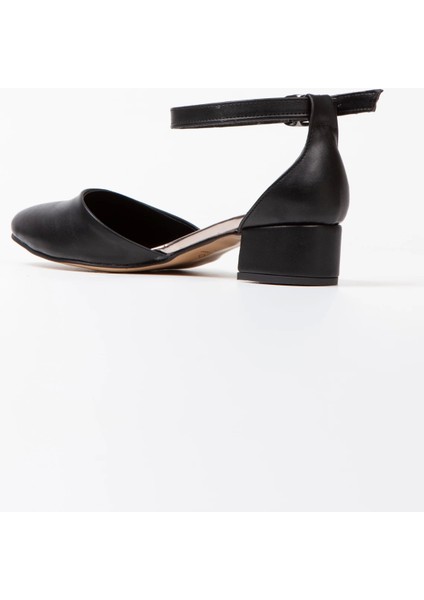 Kadın Siyah Cilt Karnıyarık Kısa Topuklu Ayakkabı Çanta Takımı modelleri