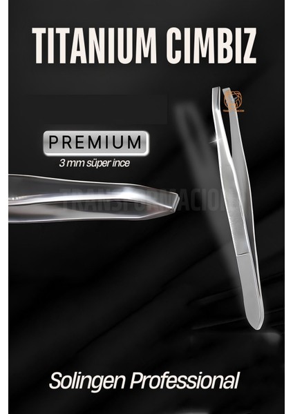3 mm Ince Uçlu Cımbız Titanyum Çelik Solingen Professional 721243