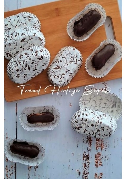 Cupcake Muffin Kek Kalıbı, Desenli Ekler Kağıdı Büyük Boy Takribi 200 Adet 8,5x4 cm modelleri