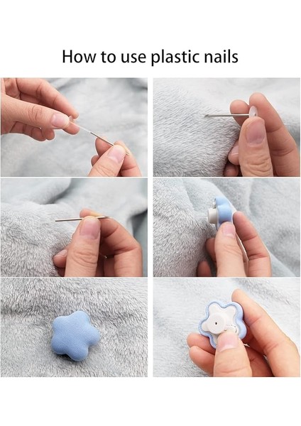 Nevresim Iğnesi Bez Kaplama 16 Adet Yıldız Şeklinde 4x4 Renk Takım Halinde Nevresim Sabitleyici modelleri