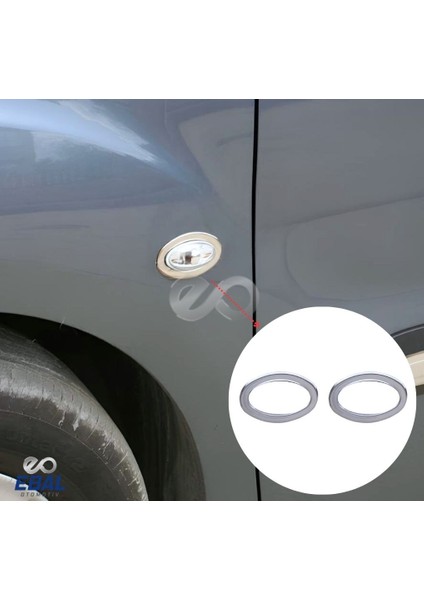 Citroen C2 Krom Sinyal Çerçevesi 2 Prç Krom 2003-2009 P.çelik