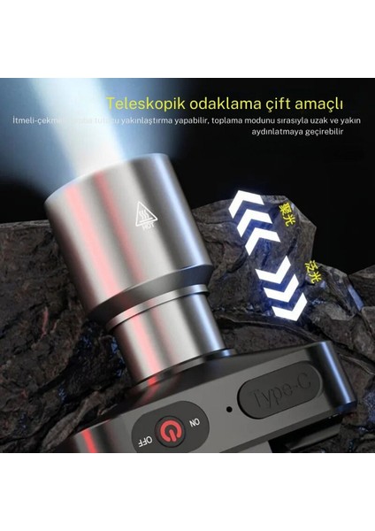 Gold Kama GK801 LED Kafa Feneri - 50W Cree Led, Şarjlı ve Su Geçirmez modelleri