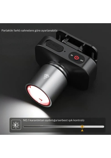 Gold Kama GK801 LED Kafa Feneri - 50W Cree Led, Şarjlı ve Su Geçirmez fırsatları