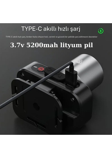 Gold Kama GK801 LED Kafa Feneri - 50W Cree Led, Şarjlı ve Su Geçirmez indirimleri