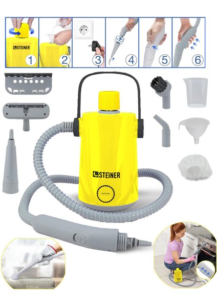 Alman Easyfix Series Profesyonel Buharlı Temizleyici Buharlı Temizlik Makinesi