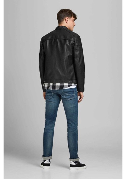 Erkek Deri Ceket 63412147218 Siyah indirimleri