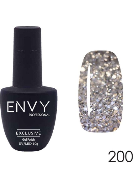 Kalıcı Oje Exclusive Parlak Simli Gold Silver 10GR NO:200