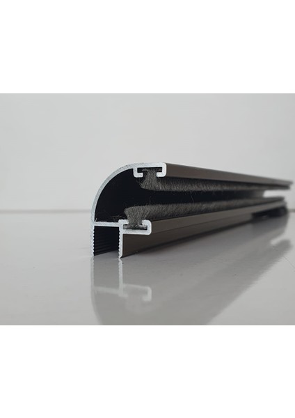 Alvetro Cam Balkon Fitili Bronz Aluminyum 8mm -90 Derece Oval - (100 cm-129 cm)