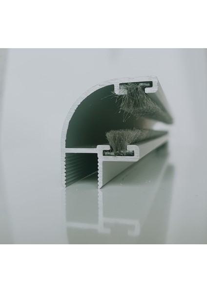 Alvetro Cam Balkon Fitili 8mm Aluminyum -90 Derece Oval- (130 cm-162 cm)