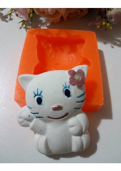 Ipek Hobi Şişman Kedi Silikon Sabun ve Kokulu Taş Kalıbı