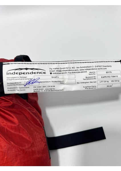 Independence Smart L Yedek Paraşüt modelleri