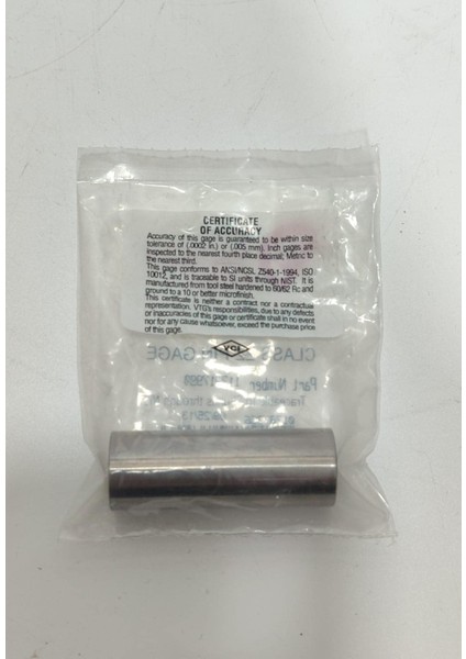 Vermont Gage Çelik Pin Kontrol Eşi 17,99MM modelleri