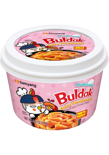 Buldak Carbonara Topokki - Spicy Tteokbokki 179G