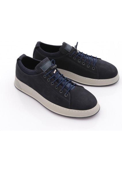 6641 Erkek Kalin Taban Bağcikli Sneaker Ayakkabi