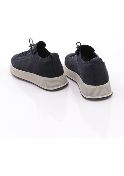 6641 Erkek Kalin Taban Bağcikli Sneaker Ayakkabi