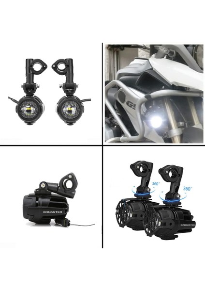 Shark Y 22W Çift Renkli Motosikelt Led Sis Farı indirimleri
