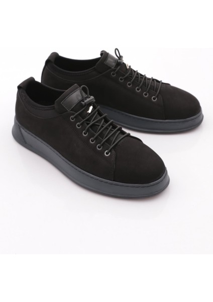 6641 Erkek Kalin Taban Bağcikli Sneaker Ayakkabi