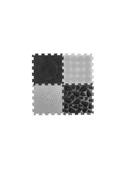 4 Modüllü Ortopedik Halı Çocuk Masaj Paspası Renkli Puzzle Çocuk Masaj Halıları OH403 modelleri