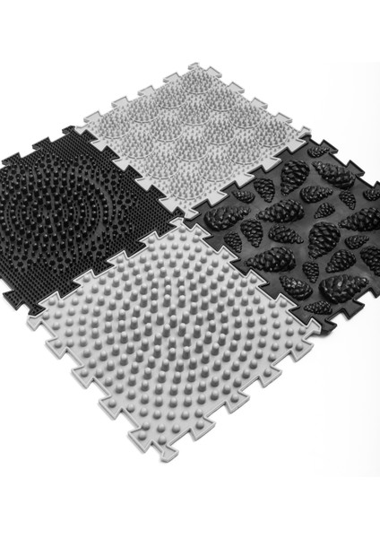 4 Modüllü Ortopedik Halı Çocuk Masaj Paspası Renkli Puzzle Çocuk Masaj Halıları OH403 indirimleri