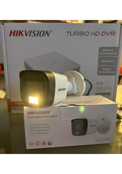 Hikvision 1 Kamerali Gece Renkli 4 Kanal 500GB HDD
