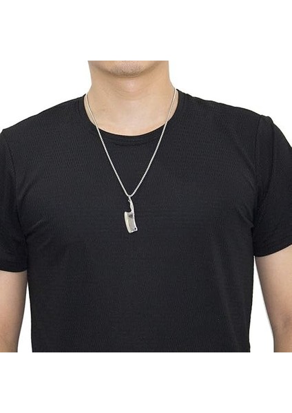 Paslanmaz Çelik Mutfak Bıçağı Kolye Şef Satır Kolye Kadınlar ve Erkekler 60CM fiyatları