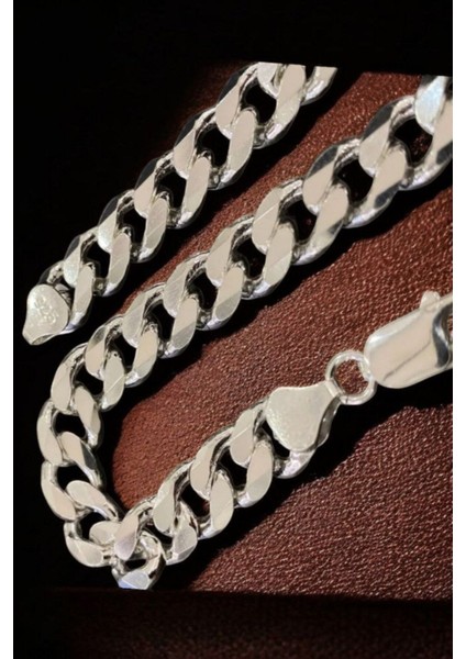 925 Ayar Gümüş 9 mm Gurmet Modeli Erkek Gümüş Bileklik modelleri