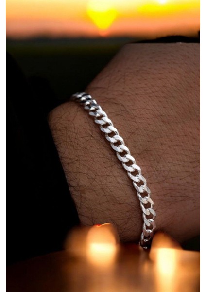 925 Ayar Gümüş 4.5 mm Gurmet Modeli Erkek Gümüş Bileklik fiyatları