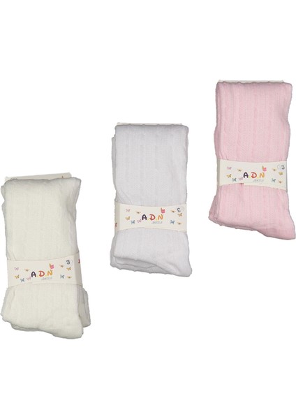 Kız Çocuk Kabartmalı Külotlu Çorap