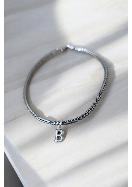 925 Ayar Gümüş 2.5 mm Hasır Harfli Bileklik indirimleri