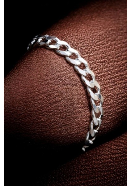 925 Ayar Gümüş 7.5 mm Gurmet Modeli Erkek Gümüş Bileklik fırsatları