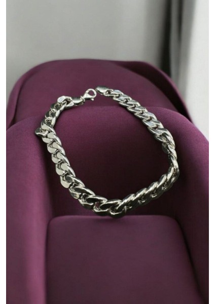 925 Ayar Gümüş 7.5 mm Gurmet Modeli Erkek Gümüş Bileklik indirimleri