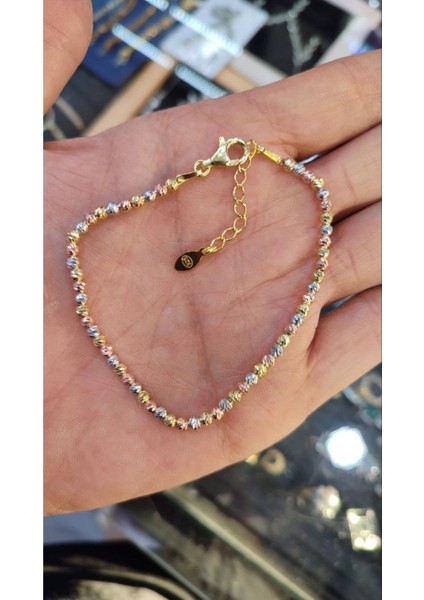 925 Ayar Gümüş Sıra Toplu Dorika Bileklik 3 mm fırsatları
