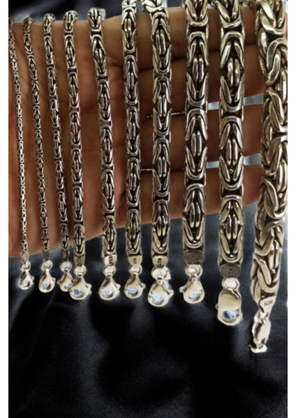 Evi 925 Ayar Gümüş Yuvarlak Kral Erkek Bileklik 2 mm indirimleri