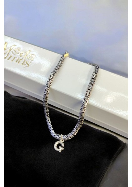 925 Ayar Gümüş 3 mm Harfli Ezme Kral Bileklik modelleri