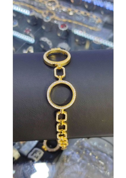 925 Ayar Gümüş Çeyrek Altın Için Gümüş Bileklik fırsatları