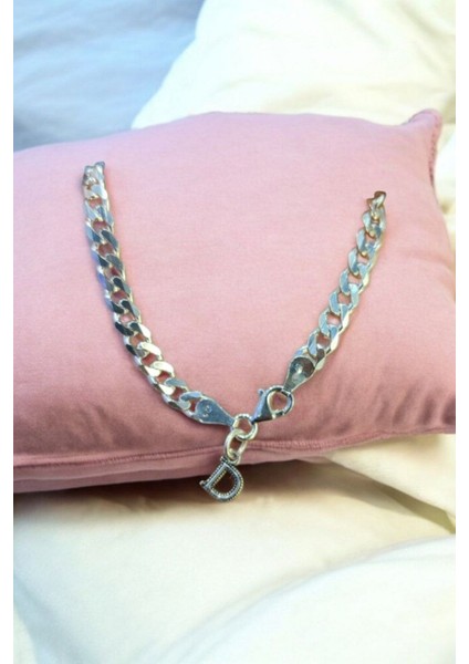 925 Ayar Gümüş 5 mm Harfli Gurmet Bileklik fırsatları